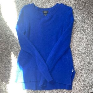 Halogen 100% cashmere blue sweater